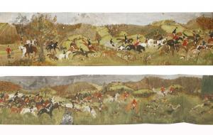 PROUT Margaret Fisher 1875-1963,HUNTING PANORAMA,1955,Sworders GB 2018-02-13