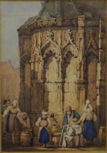 PROUT Samuel 1783-1852,A pair of figure and architecture studies,Andrew Smith and Son GB 2016-04-03