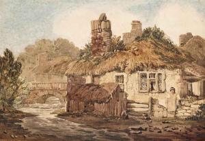 PROUT Samuel 1783-1852,A riverside cottage in Exeter,Christie's GB 2014-12-10