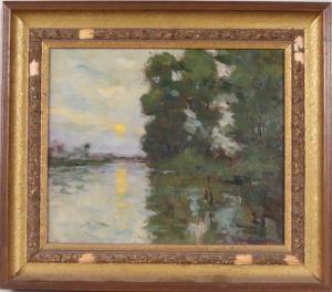 PROVOST GRAYSON Clifford 1857-1951,Moonlight on the Water,1909,Nye & Company US 2021-09-09