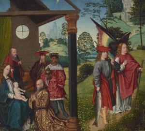 PROVOST Jan 1465-1529,The Adoration of the Magi with Tobias and the Angel,Christie's GB 2022-06-10