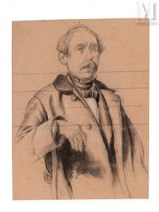 PRUCHE Clement 1831-1870,Portrait d\’homme à mi-corps,Millon & Associés FR 2022-05-19