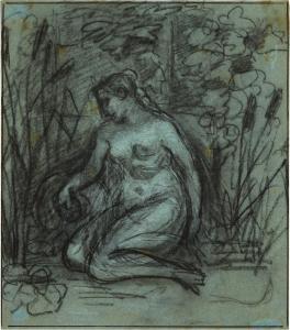 PRUD HON Pierre Paul 1758-1823,A River Nymph kneeling among bullrushes,Sotheby's GB 2024-02-02