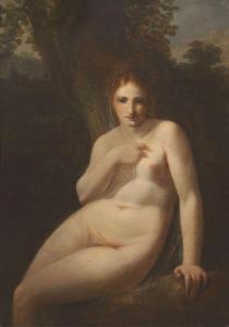PRUD HON Pierre Paul,Figura femminile nuda in un boschetto (La ninfa Cl,1800,Farsetti 2017-10-28
