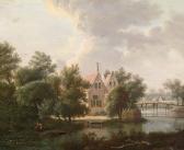 PRUDHOMME Anthonie Daniel 1745-1826,Holländische Flusslandschaft mit einem Landhau,Palais Dorotheum 2011-04-19