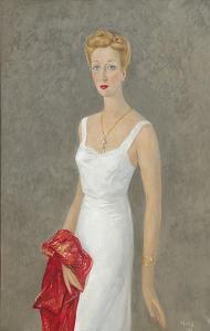PRUNA Pedro 1904-1977,La mujer del vestido blanco,1944,Subastas Segre ES 2021-12-14