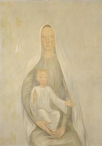PRUNA Pedro 1904-1977,Virgen con niño,1942,Subastas Segre ES 2021-12-14