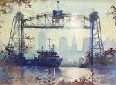Prunty Michael 1953-2015,Ore Boat, Lift Bridge,Rachel Davis US 2024-03-23