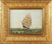 Pruys 1900,Two-master on the high seas,1900,Twents Veilinghuis NL 2017-10-13