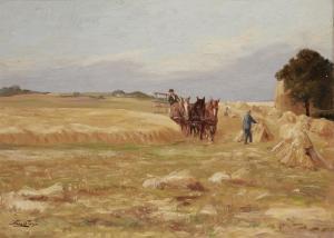 PRYN Harald 1891-1968,Baling hay,Rosebery's GB 2023-11-29