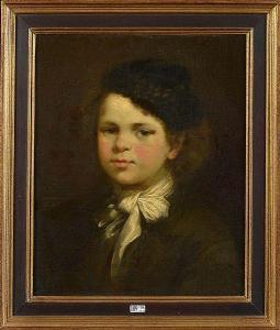 PRZEPIORSKI Lucien 1830-1911,Portrait d'un jeune enfant,1882,VanDerKindere BE 2019-05-28