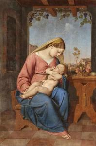 PSENNER Anton 1793-1866,Madonna mit Christuskind,1821,Kastern DE 2018-12-01