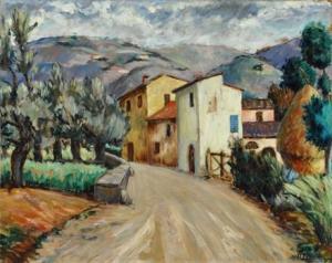 PUCCI roberto 1902-1961,Strada toscana,1930,Galleria Pananti Casa d'Aste IT 2018-06-14