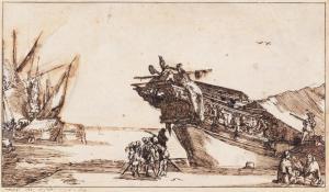 PUGET Pierre 1620-1694,Boats, barks and vessels,1692,Sotheby's GB 2021-10-14