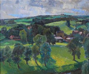 PUGH JENKINS Lincoln 1901-1988,Nidderdale, landscape,1960,Morphets GB 2020-01-25