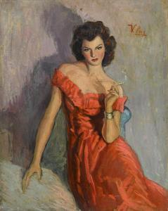 PUIG Vicente, Vicens 1882-1965,Femme fatale,Wendl DE 2023-10-25