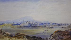 PULLAN Ayrton, Colonel 1834-1911,Prospect of a Distant Town, possibly ,Simon Chorley Art & Antiques 2011-06-23