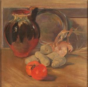 PUPPO Fernando,Pomodori, cipolle, patate, una brocca ed un piatto,1940,Minerva Auctions 2014-05-27