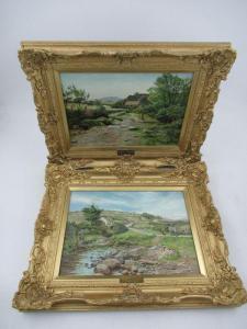 PURCHAS Thomas James 1855-1930,pair of Welsh landscapes with figures,Serrell Philip GB 2023-07-20