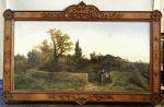 PURICELLI GUERRA Giuseppe 1832-1894,Depicting hillside gardens near,1869,Four Season US 2007-04-29