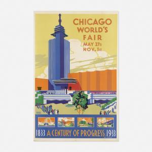 PURSELL Weimer 1906-1974,Chicago World's Fair,1933,Rago Arts and Auction Center US 2022-02-16