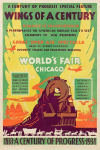 PURSELL Weimer 1906-1974,WINGS OF A CENTURY / WORLD'S FAIR CHICAGO,1934,Swann Galleries 2021-11-23