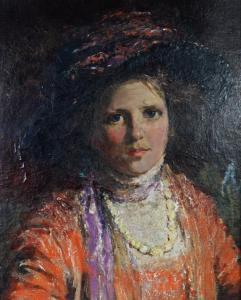PURSER Sarah Henrietta 1848-1943,Bust portrait of a society lady,Capes Dunn GB 2023-08-08