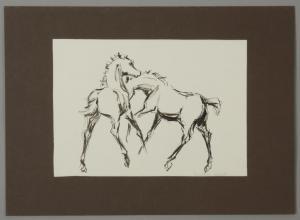 PURTSCHER KALLAB Gertrud 1913,"2 Pferde",Palais Dorotheum AT 2013-12-04