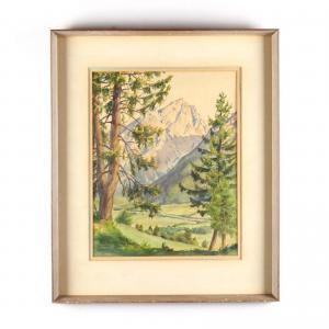 PURTSCHER KALLAB Gertrud 1913,Alpine Landscape,1948,Leland Little US 2017-10-07