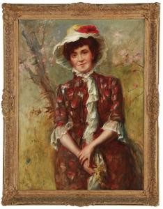 PURVIS ROBERT 1841-1931,PORTRAIT OF A LADY IN A BONNET,Charlton Hall US 2013-09-06