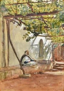 PURVIS ROBERT 1841-1931,The Relaxing Smoke,1875,Rowley Fine Art Auctioneers GB 2018-02-03