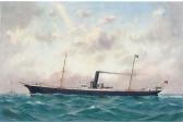 purvis t.g 1875-1925,The British steamer Queen Wilhelmina at sea,Christie's GB 2005-05-25