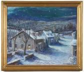 PUSECKER Paul A 1932,Snow Reflections,Alderfer Auction & Appraisal US 2008-09-12