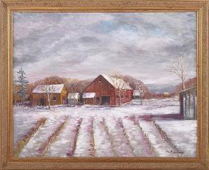 PUSECKER Paul A 1932,Winter landscape,Kamelot Auctions US 2016-02-27