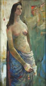 PUTNAM Margaret 1913-1998,Nude in Blue,1960,Simpson Galleries US 2023-09-23