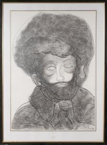 PUTOV Alexandre 1940-2008,Portrait de rabbin au schtreimel,1986,Damien Leclere FR 2018-04-18