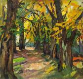 PUTZ Leo 1869-1940,Herbstlicher Waldweg,1923,im Kinsky Auktionshaus AT 2014-01-28