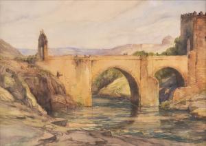 PUTZHOFEN ESTERS heinrich 1879-1957,ROMAN BRIDGE NEAR GRANADA,Hargesheimer Kunstauktionen 2021-03-13