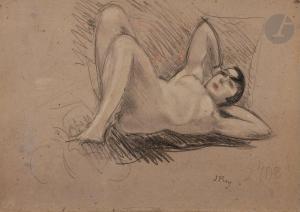 PUY Jean 1876-1960,Femme nue alanguie,Ader FR 2023-11-03