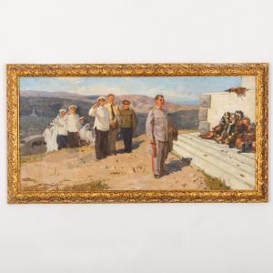PUZYRKOV VIKTOR 1918-1999,Stalin ai piedi di Sebastopoli,1957,Wannenes Art Auctions IT 2023-10-24