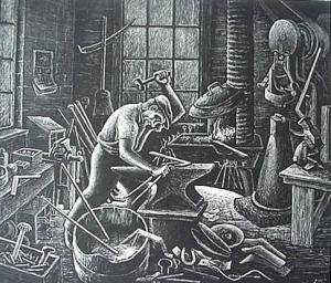 PYLE Aaron Gunn 1909-1972,The Blacksmith,Rachel Davis US 2008-10-18
