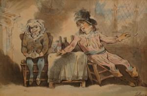 PYNE,Figures drinking and smoking within an interior,Dickins GB 2008-09-20