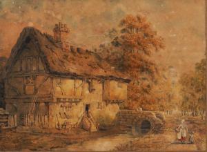 PYNE George 1800-1884,Cottage at Kempstone, Bedfordshire,Bellmans Fine Art Auctioneers GB 2023-10-10