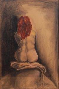 Pynzakowski B,Study of a seated female nude,Lacy Scott & Knight GB 2018-03-23