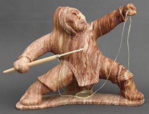 QAYUTINNUAQ Paul 1957,HUNTER WITH SPEAR,Hodgins CA 2015-05-25