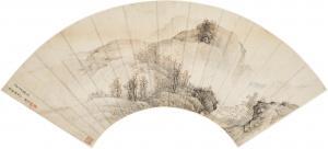 QI FAN 1616-1694,Landscape,1675,Sotheby's GB 2021-10-12