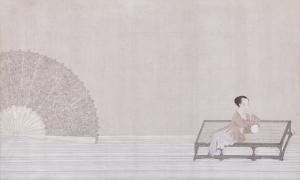 qian bao 1600-1700,LADY AND A FAN,Sotheby's GB 2015-04-06
