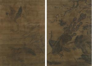 QIAN WANG 1400-1500,Peacock and Geese,Christie's GB 2008-12-02