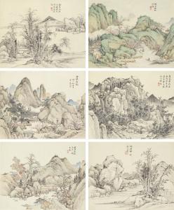 QIAN WEIQIAO 1739-1806,LANDSCAPES AFTER OLD MASTERS,Sotheby's GB 2016-09-14