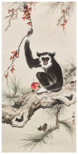 QIANQIU ZHOU 1910-2006,Black Monkey,Christie's GB 2017-11-20